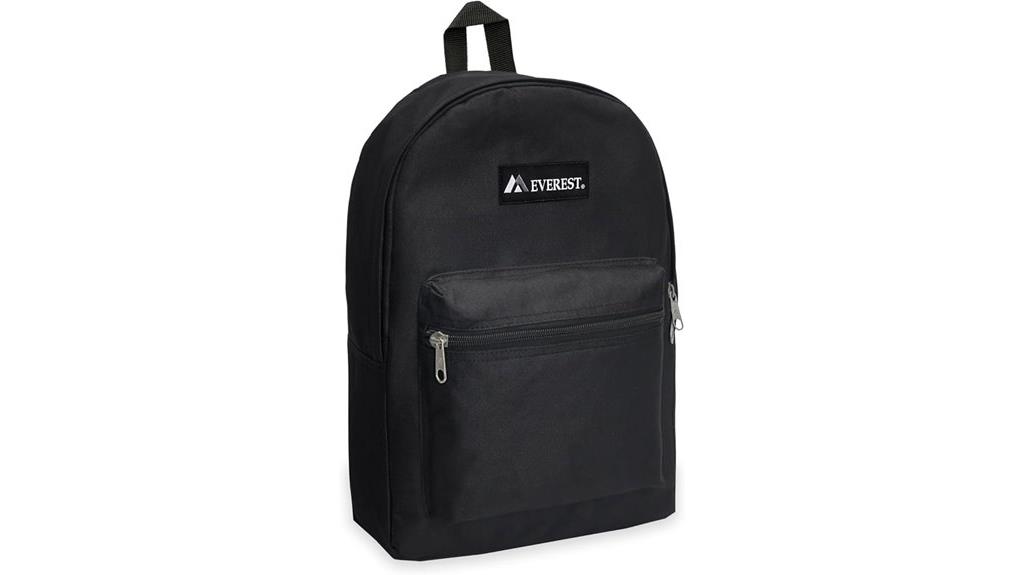 black medium backpack option