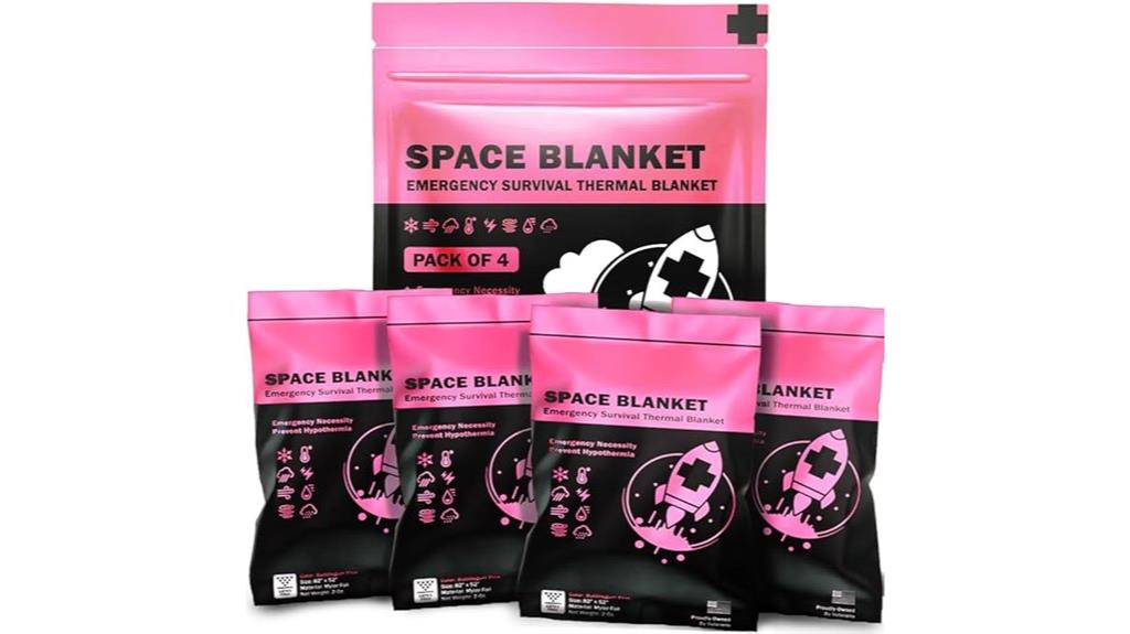 bright mylar thermal blanket