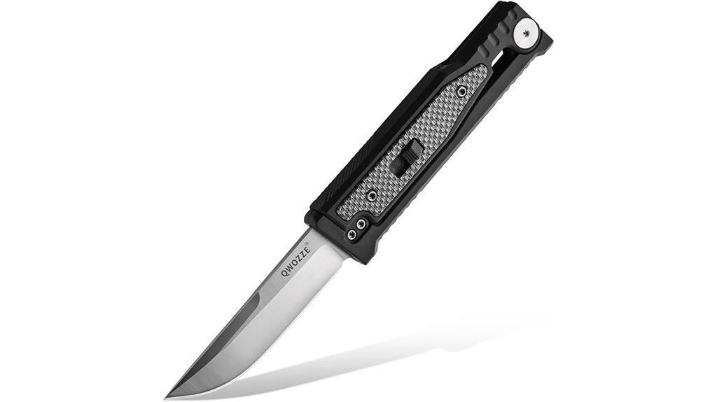 camping knife with handle