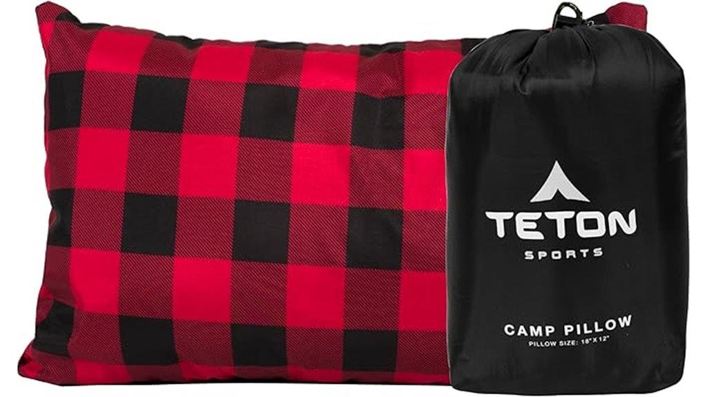 comfortable travel camp pillow