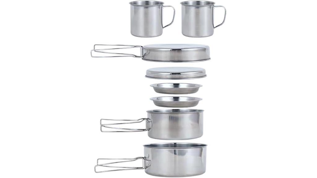 compact cooking set camping