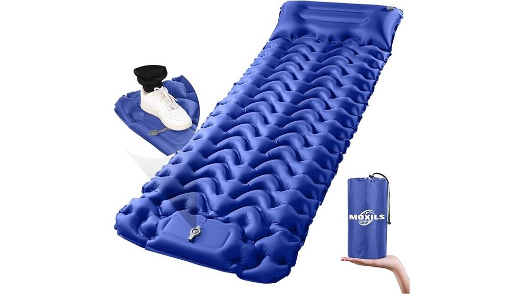 compact self inflating camping pad