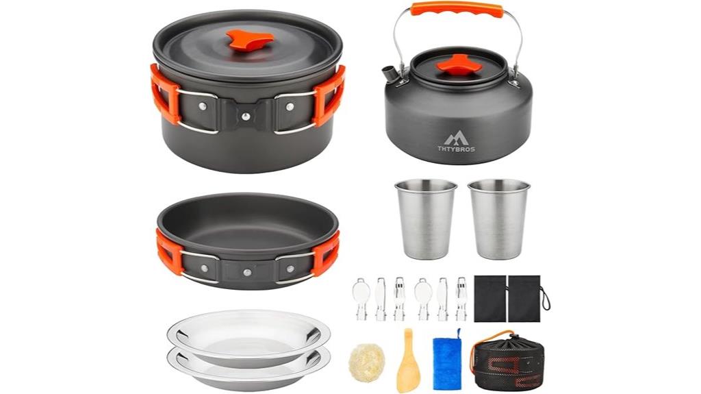 comprehensive camping cookware set