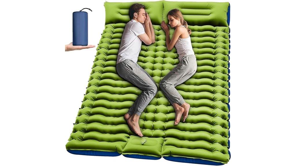 double inflatable sleeping pad