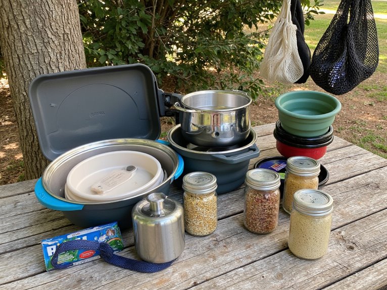 efficient camping food storage