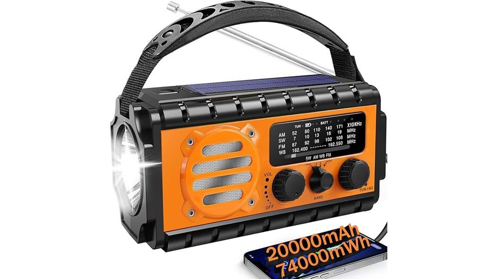 emergency solar powered radio