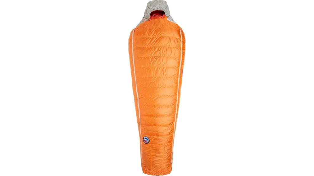 expandable down mummy sleeping bag