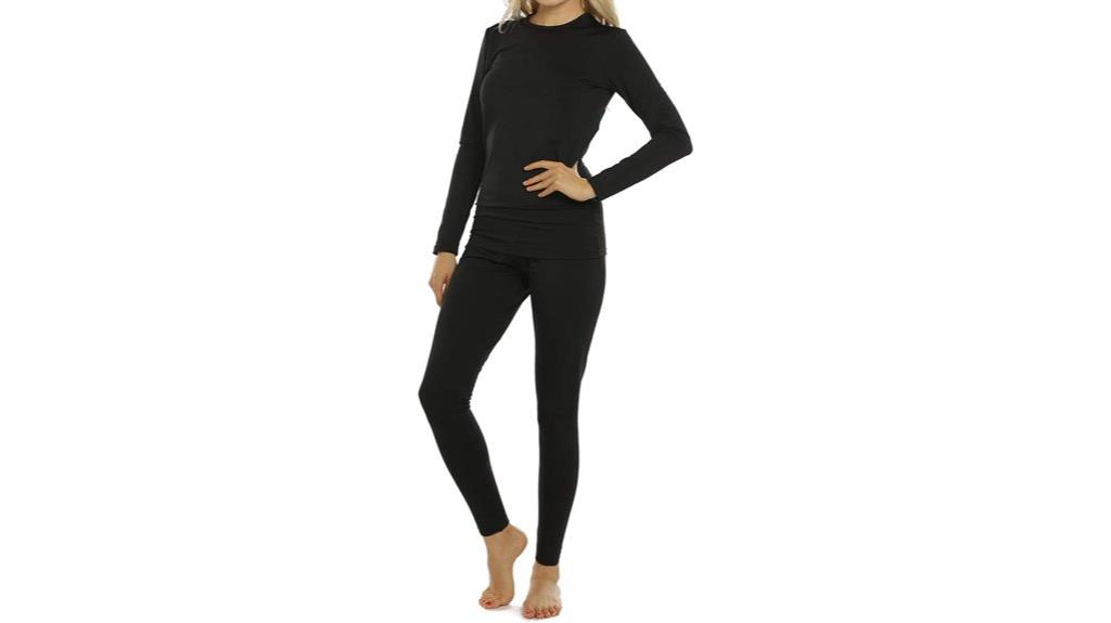 fleece lined thermal underwear set