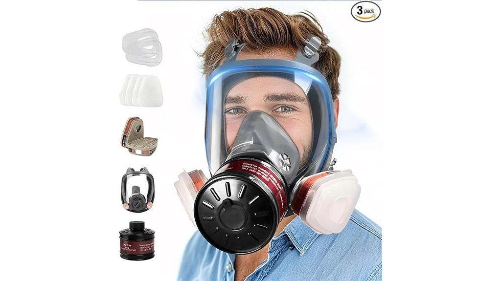 gas mask with filter