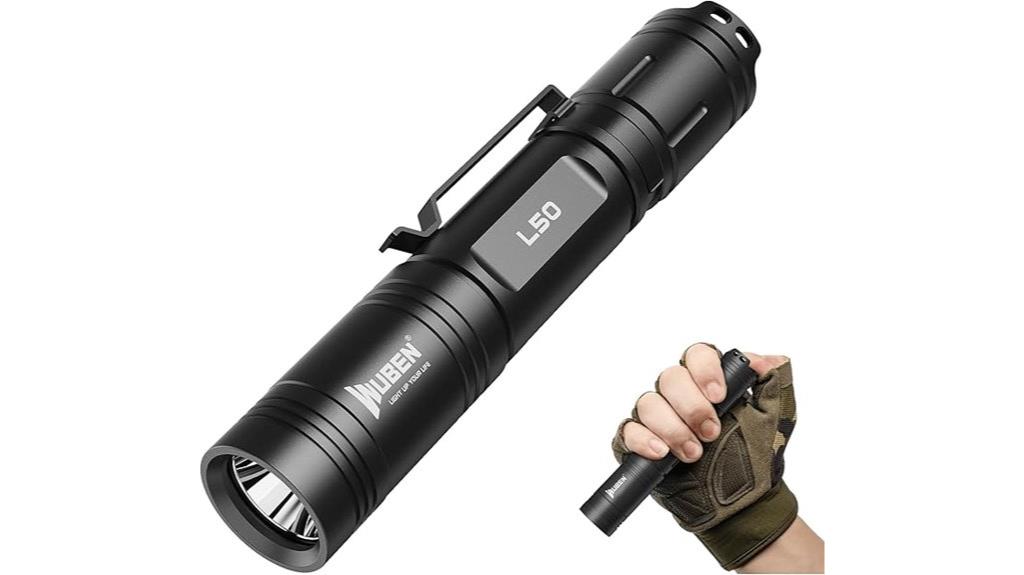 high lumens rechargeable flashlight