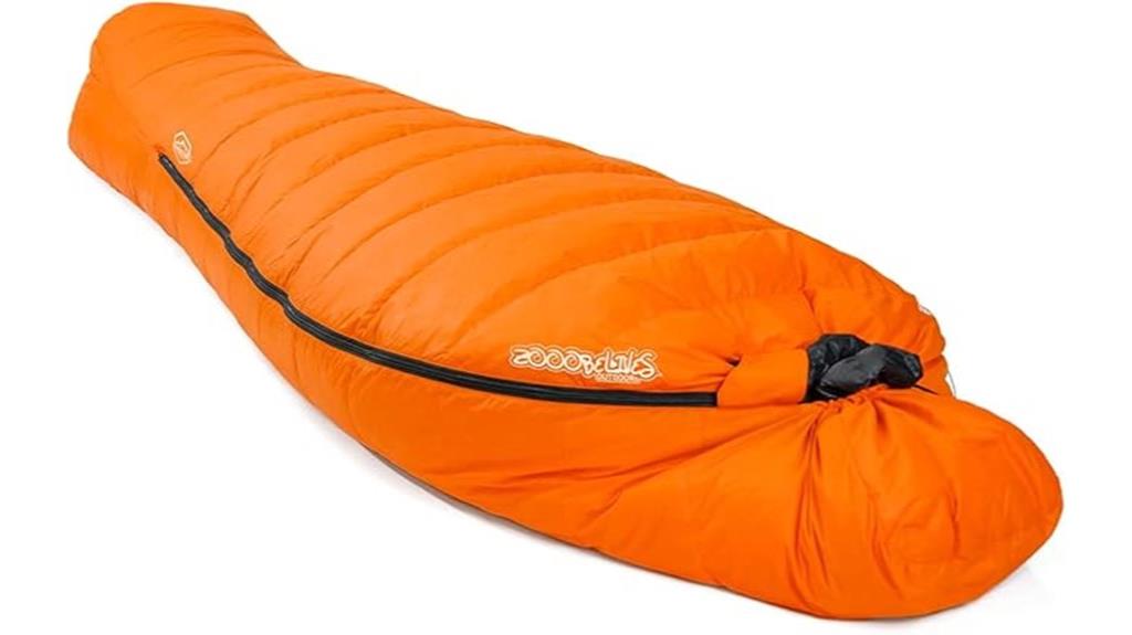 hydrophobic down sleeping bag