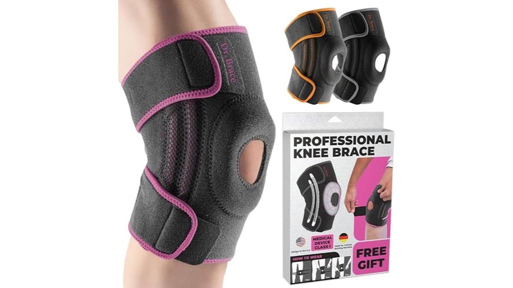knee brace with stabilizers