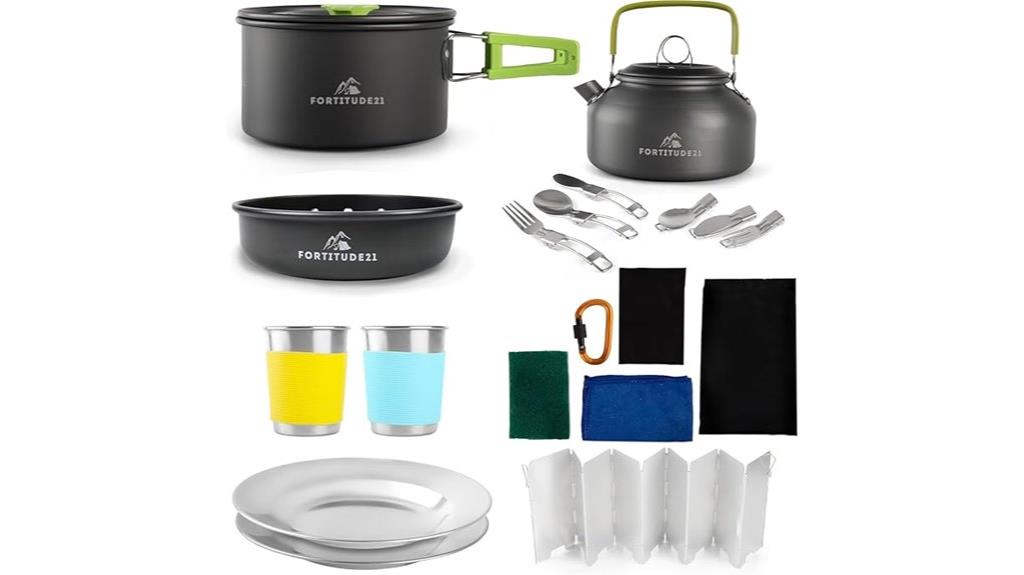 lightweight camping cookware set