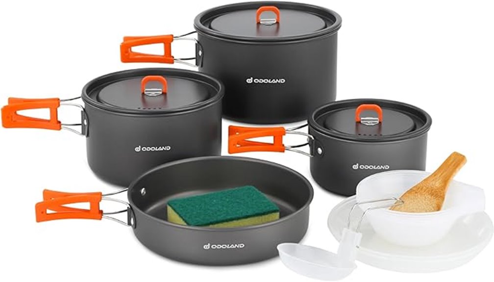 lightweight camping cookware set