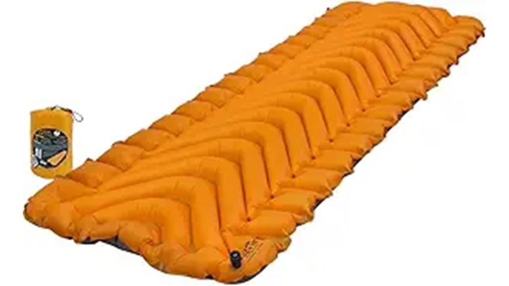 lightweight insulated camping pad