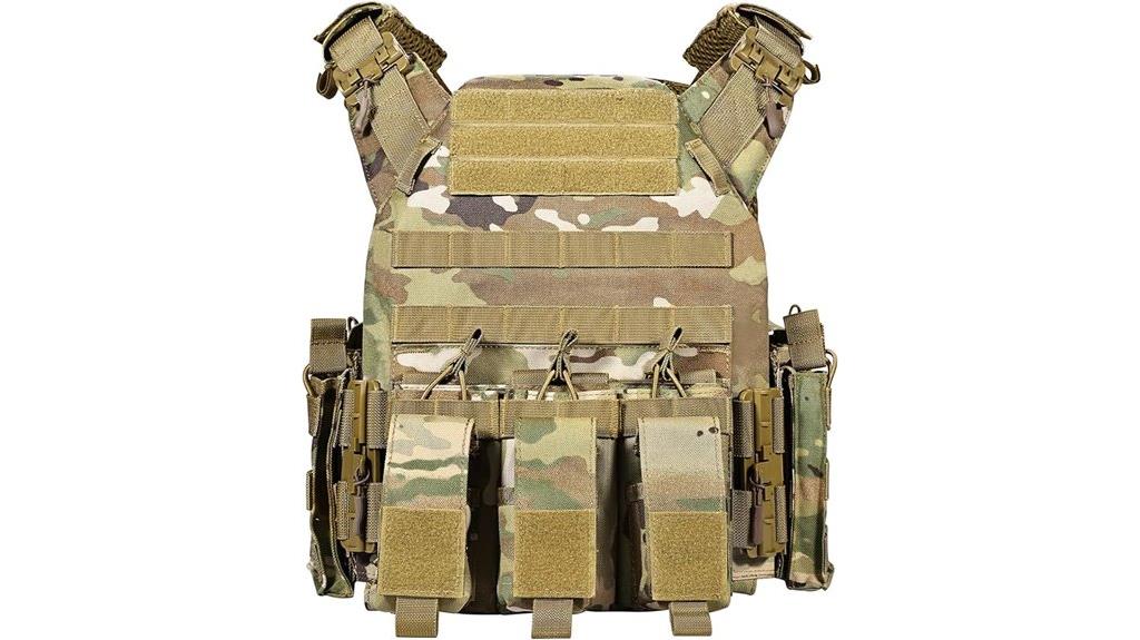 lightweight modular airsoft vest