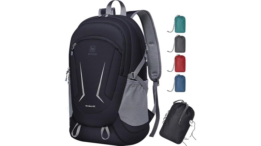 lightweight travel backpack 45l