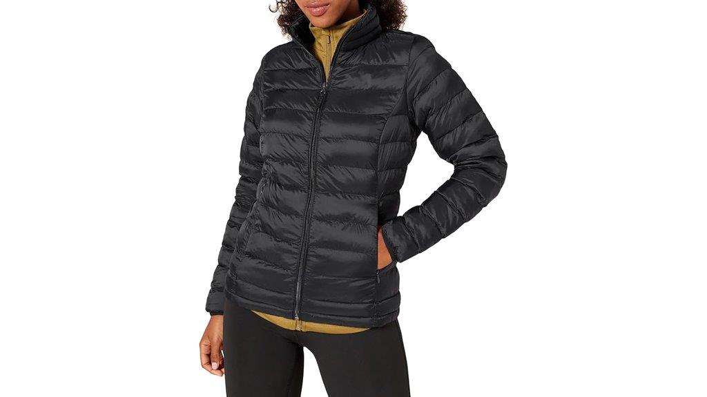 lightweight water resistant puffer jacket