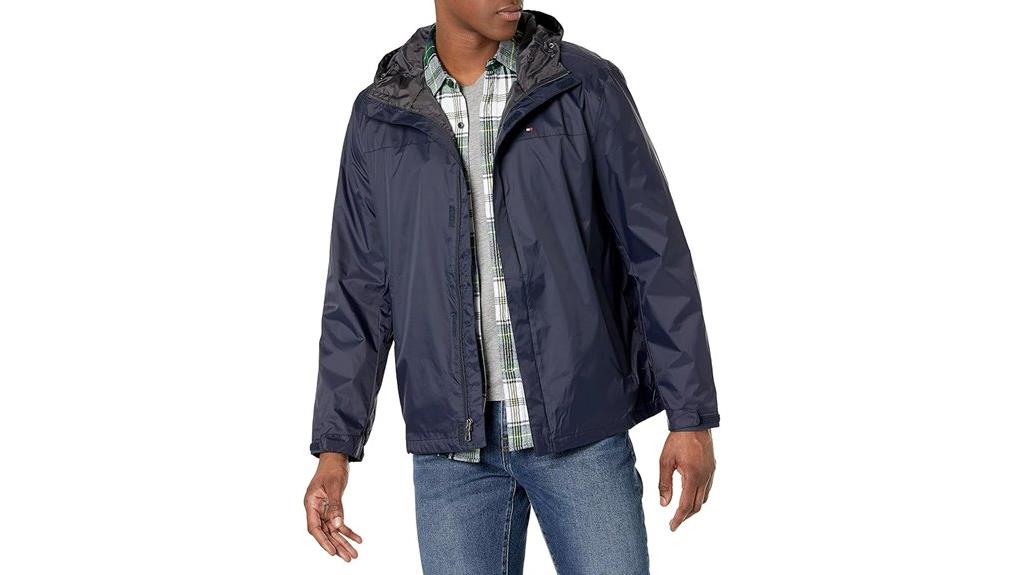 lightweight waterproof hooded jacket