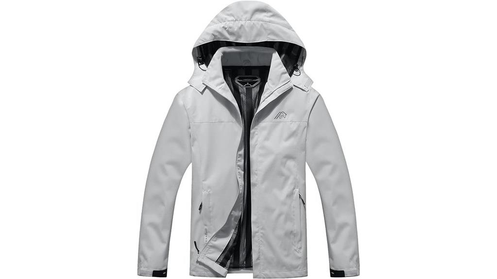 lightweight waterproof hooded jacket