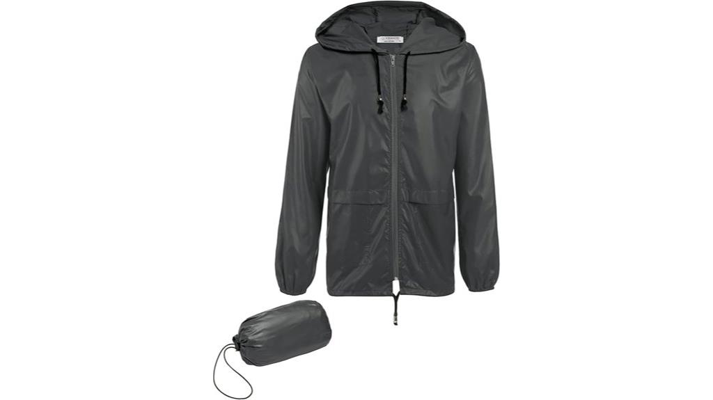 lightweight waterproof rain jacket
