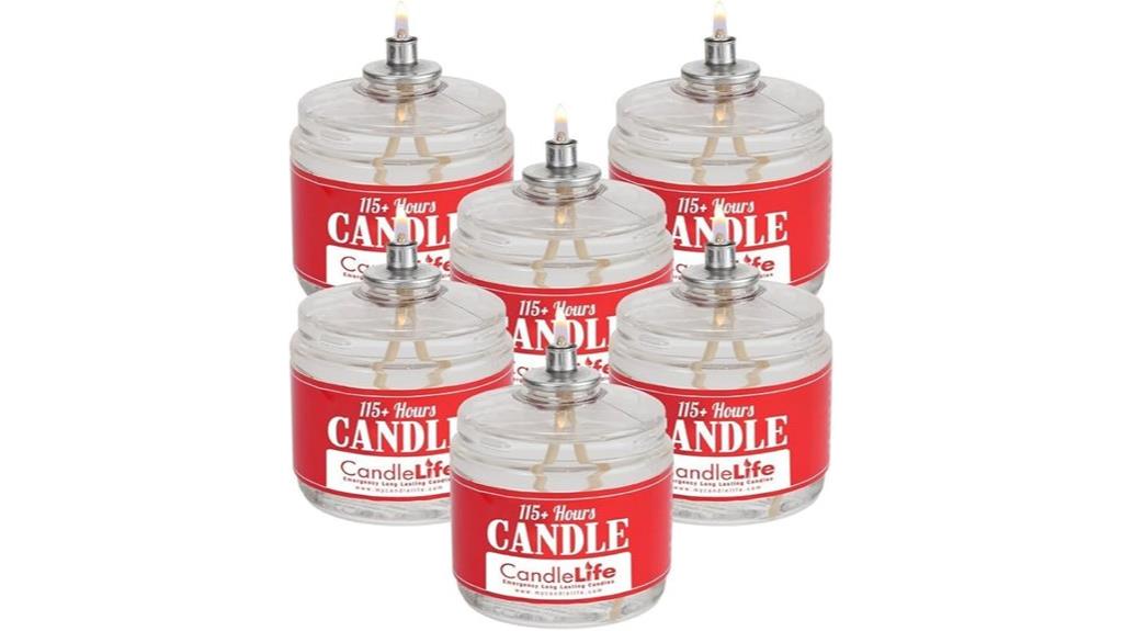 long lasting survival candle set