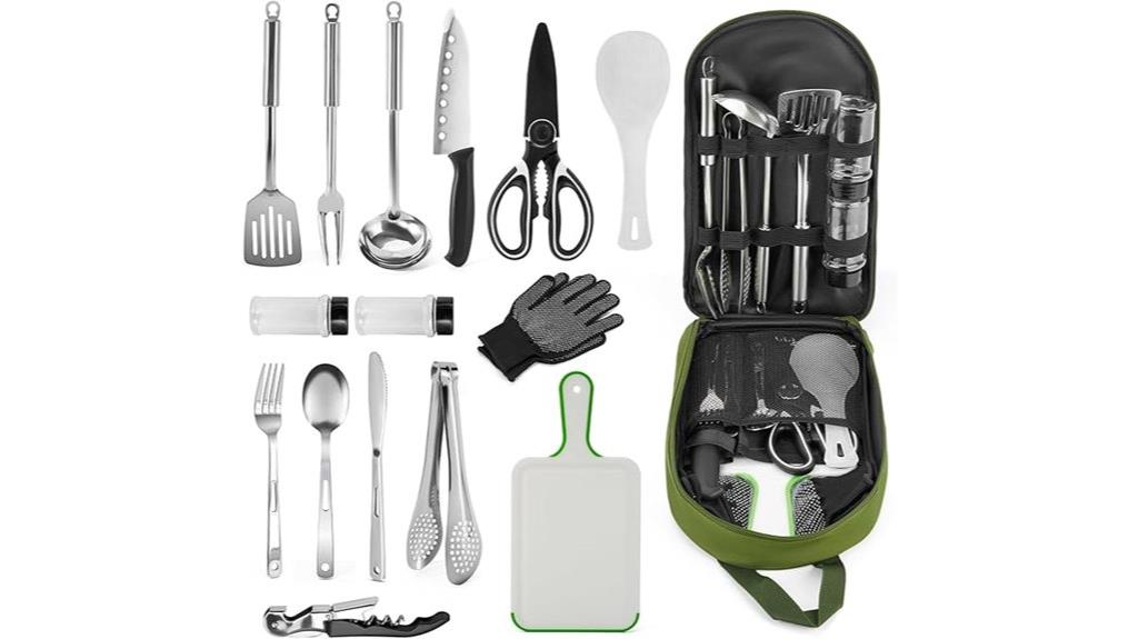 portable camping cookware set
