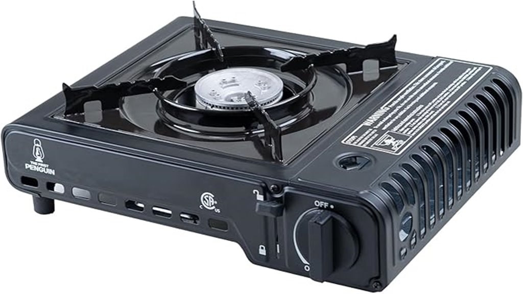 portable camping stove included