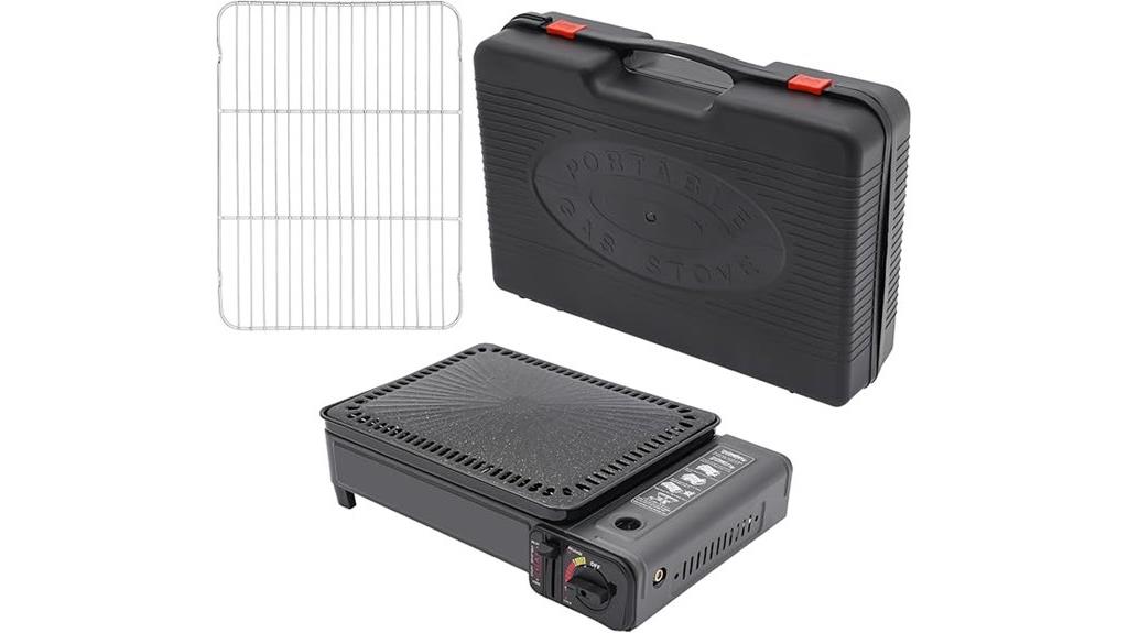 portable dual fuel grill
