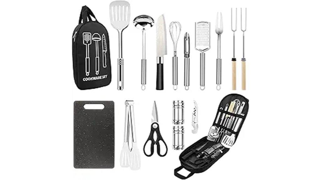 portable stainless steel utensils