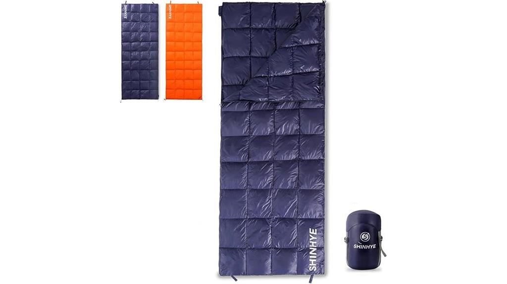premium duck down sleeping bag