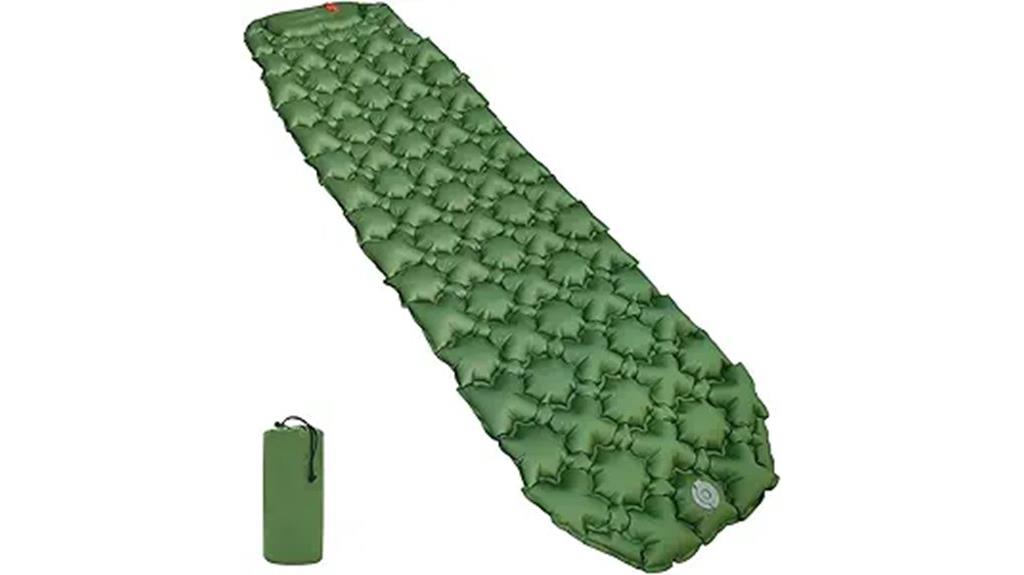 quick inflate camping sleeping pad