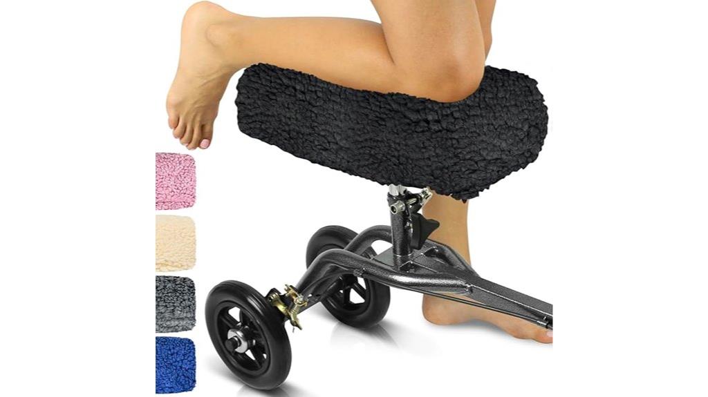 soft plush knee scooter cover