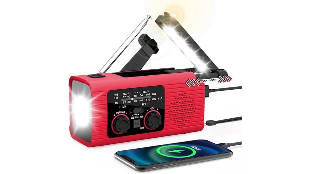 solar powered emergency radio