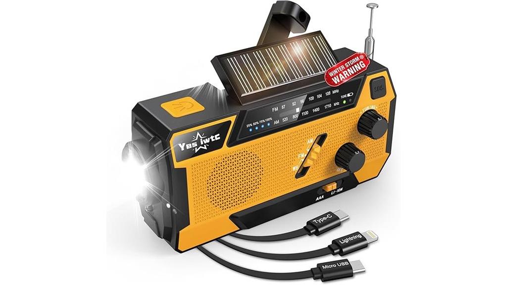 solar powered emergency weather radio