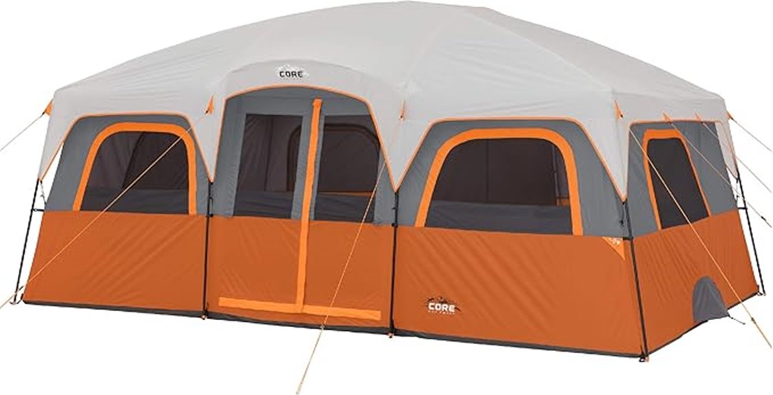 spacious family cabin tent