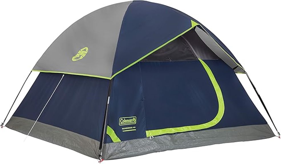 spacious weather resistant family tent