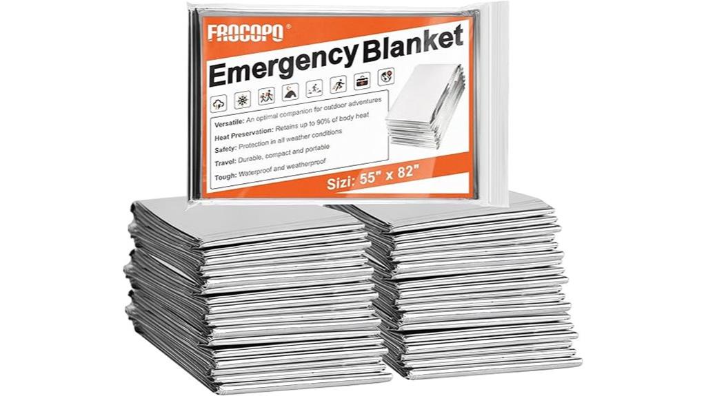 survival mylar blankets pack