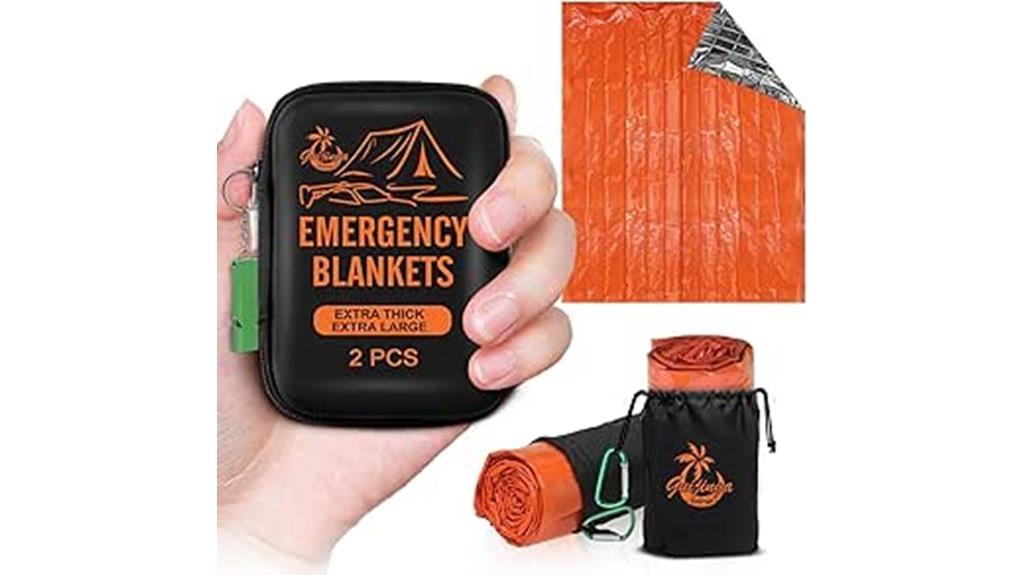 survival space blankets pack