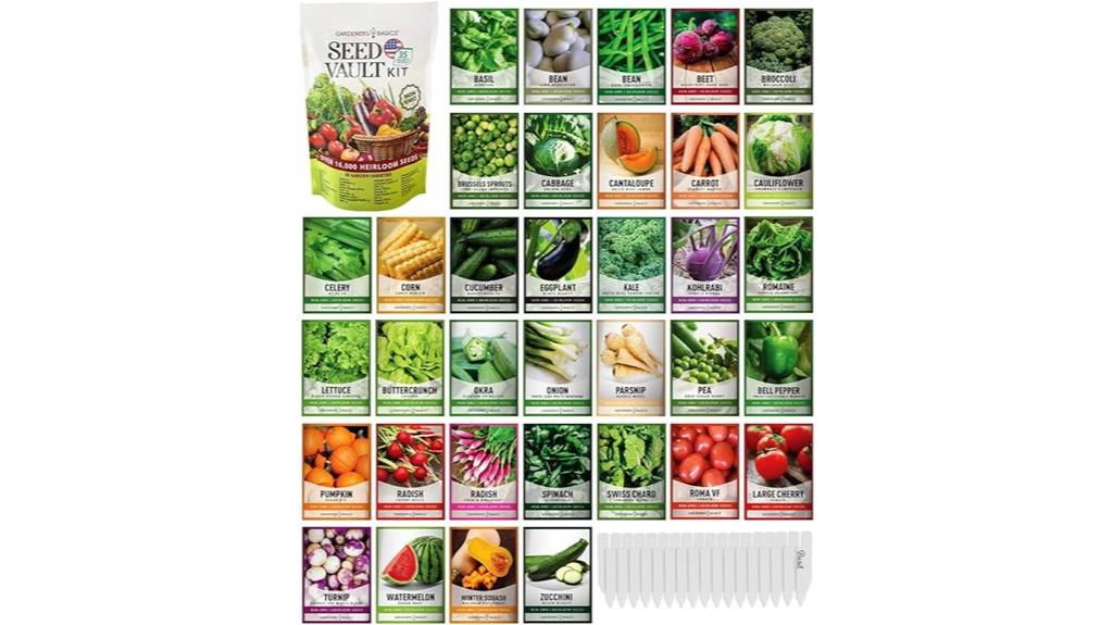 survival vegetable seed kit