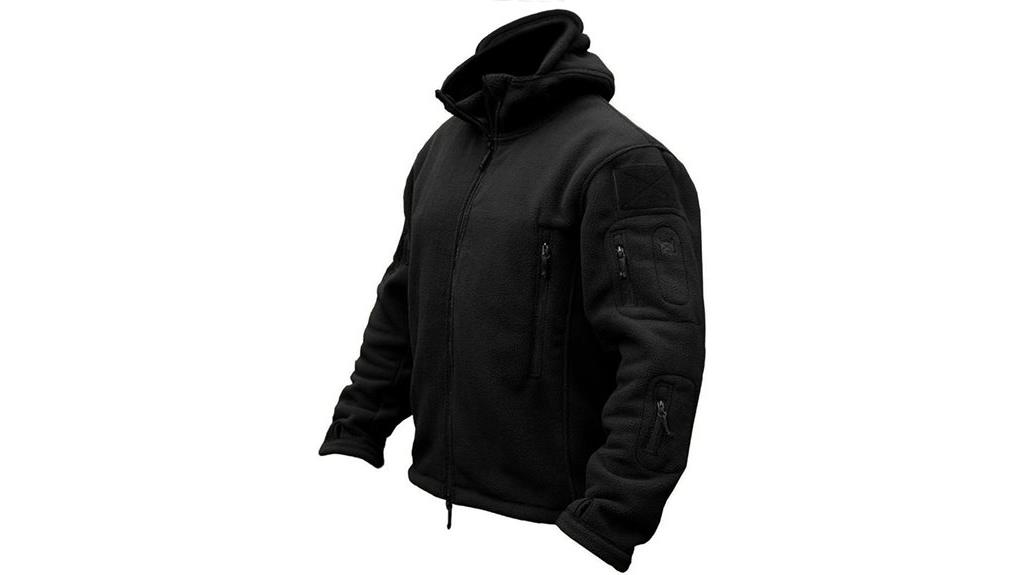 tactical fleece hooded jacket