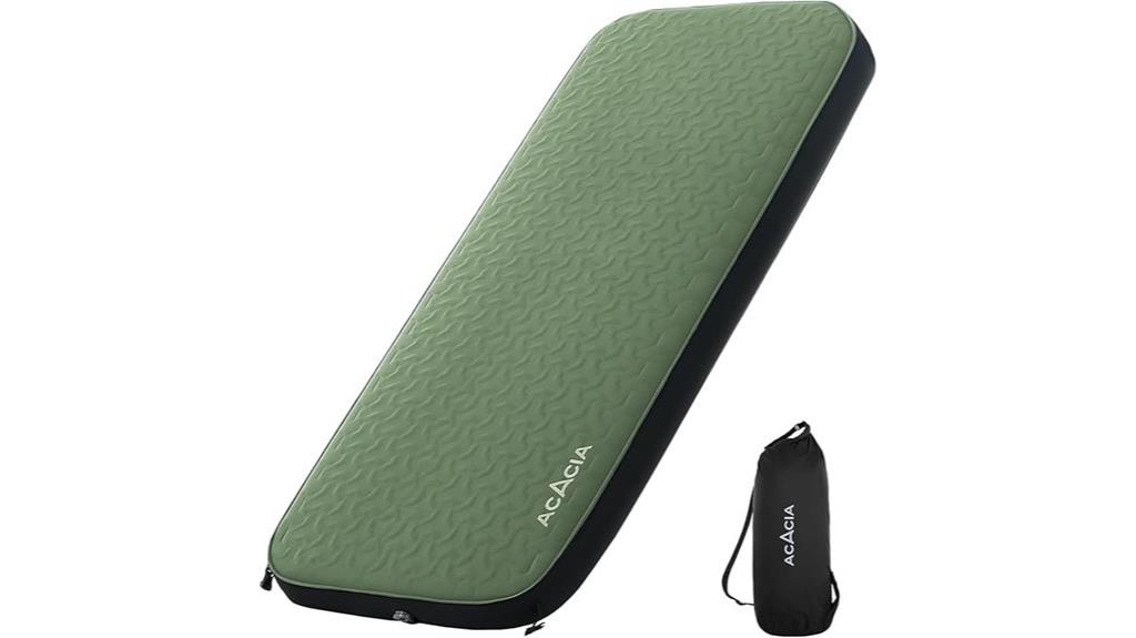 thick self inflating camping pad