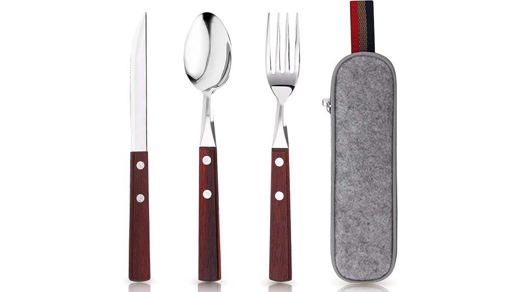 travel utensils set case