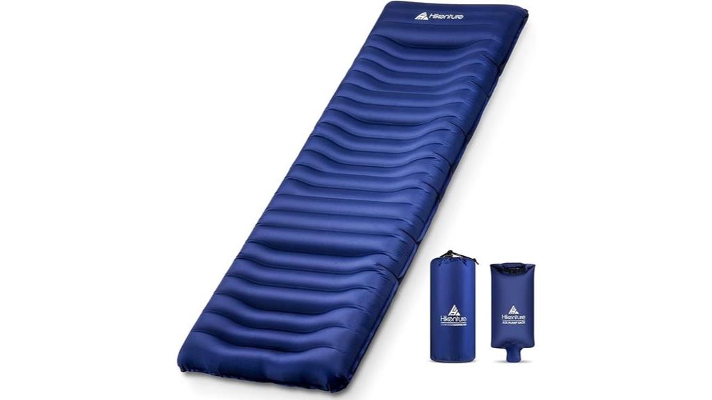 ultra thick camping mattress with pillow