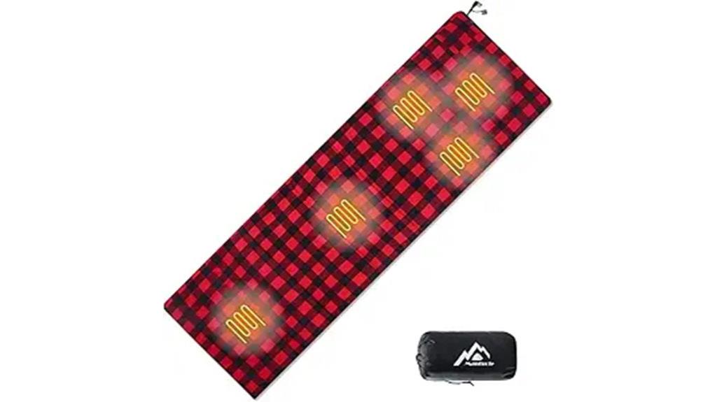usb heated sleeping pad