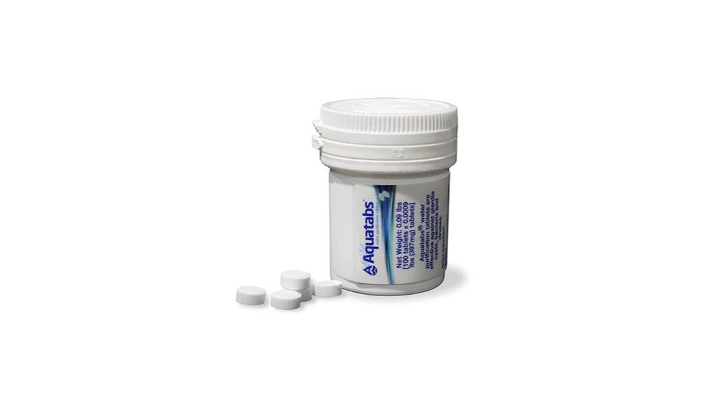 water purification tablet pack
