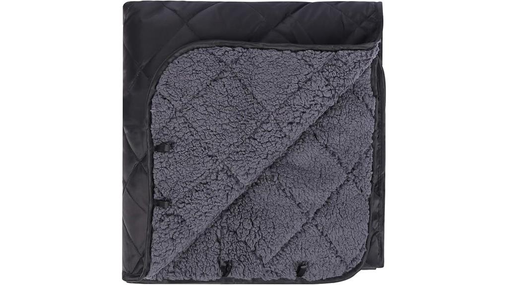 windproof sherpa camping blanket