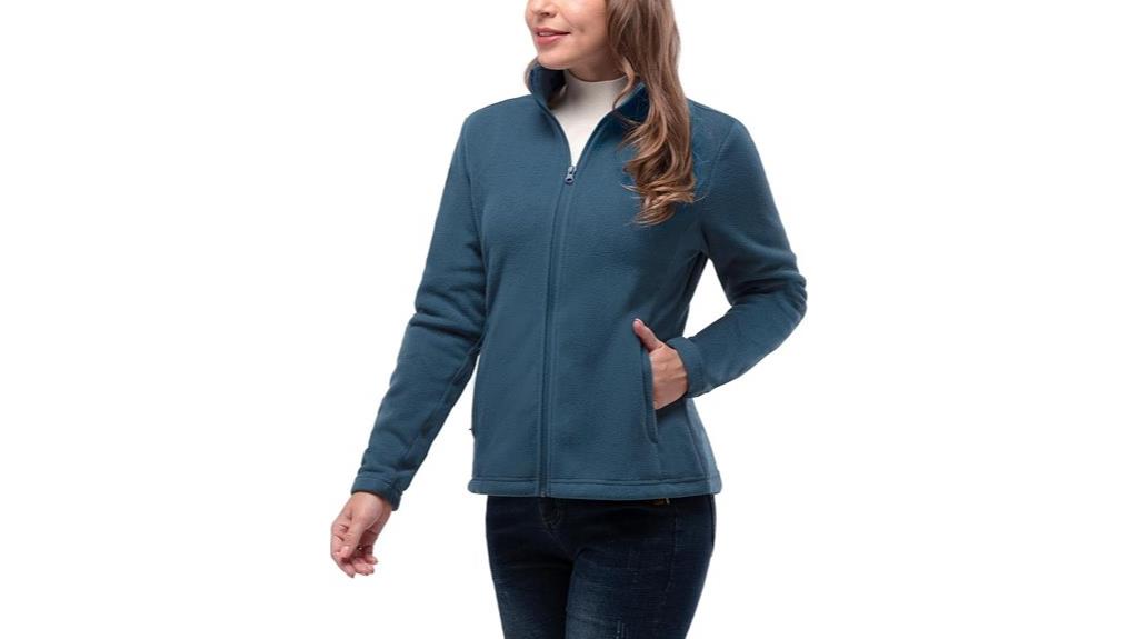 women s fleece jacket pockets