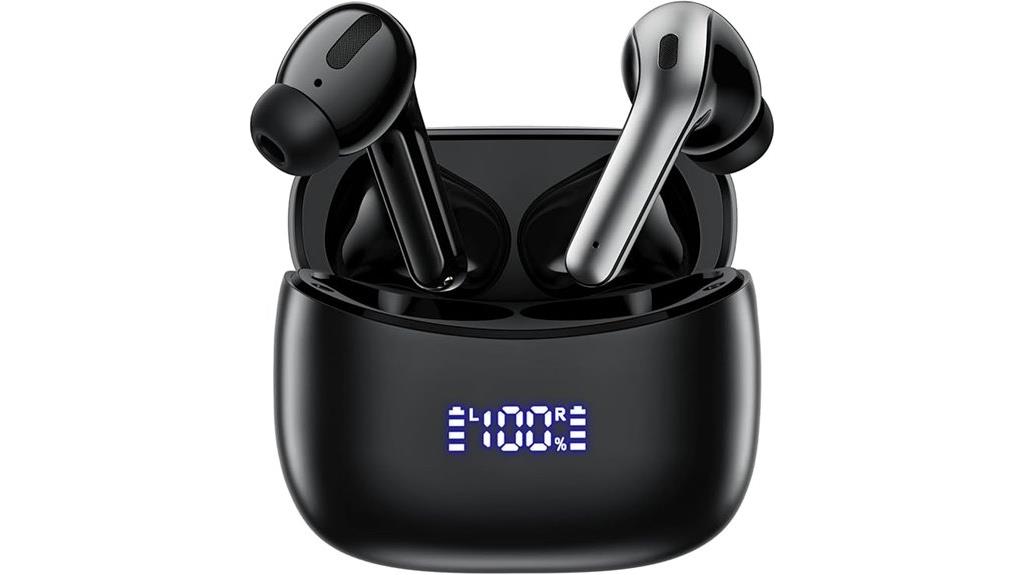 60hrs playtime bluetooth earbuds