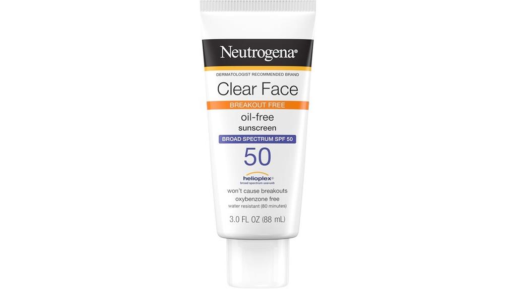 acne prone sunscreen lotion